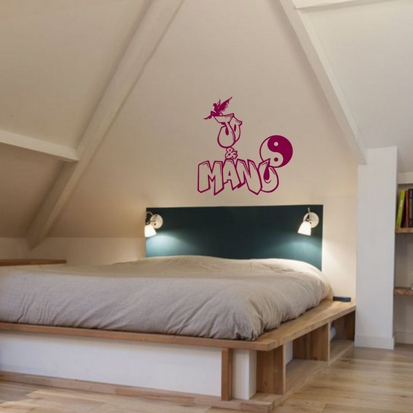 Exemple de stickers muraux: Jo et Manu Graffiti